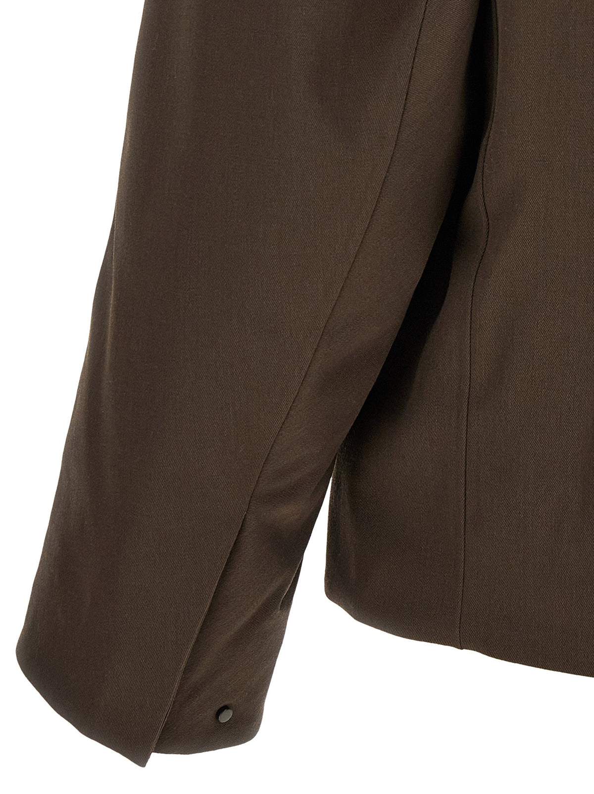 Veilance Sarya Brown Gabardine Jacket Brown, view 4