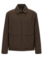 Veilance Sarya Brown Gabardine Jacket Brown