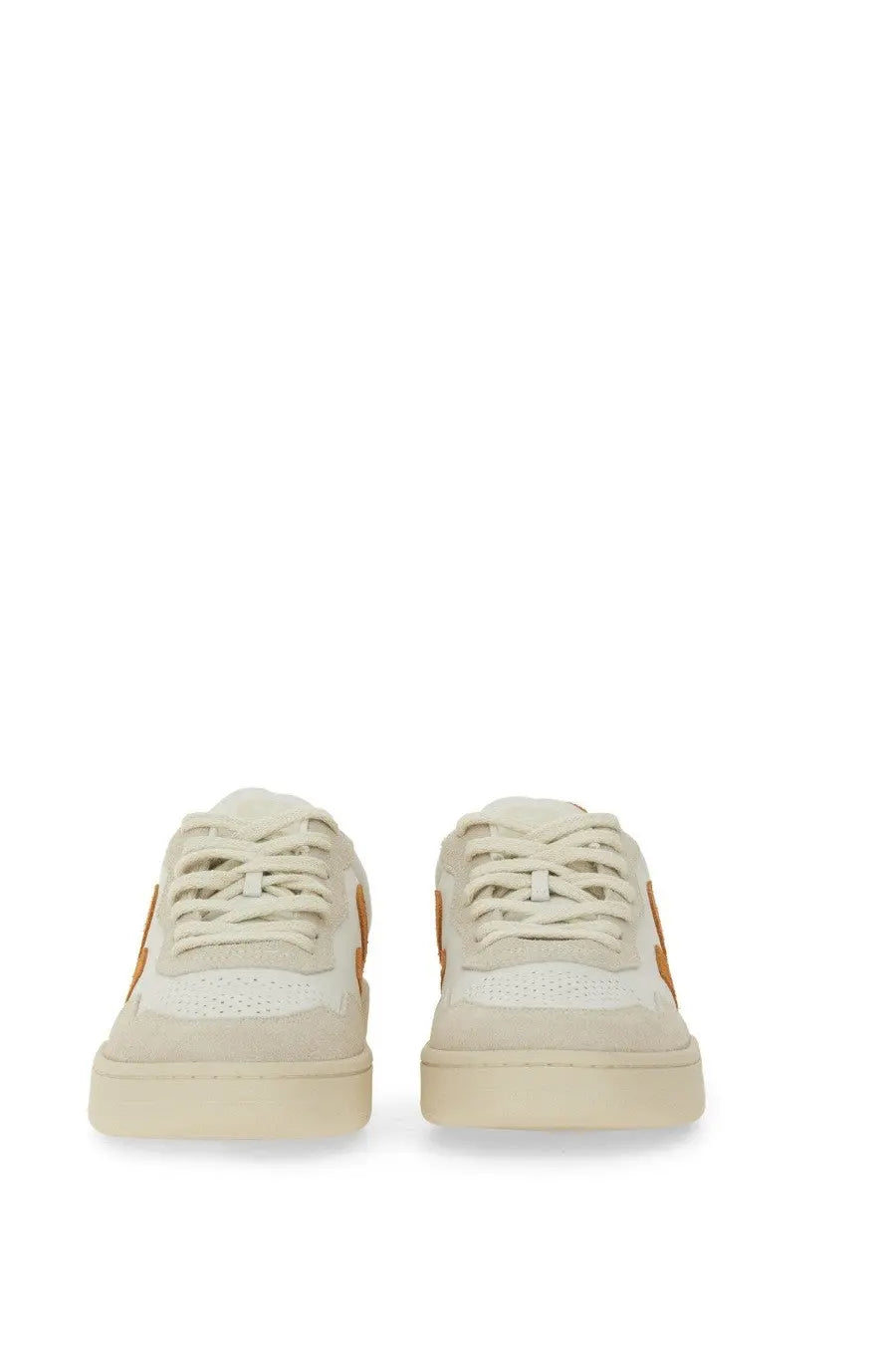 Veja women’s sneaker multicolor cream suede and canvas with tan leather side accents for casual wear