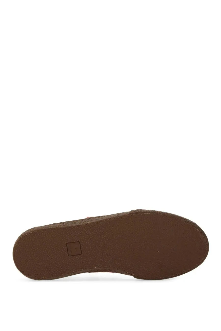 Brown rubber sole with small square logo imprint on veja women’s volley sneaker multicolor product back side
