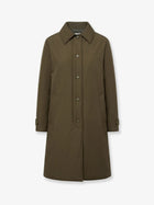 ASPESI Women's Vellutata Cotton Blend Coat Military