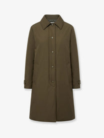 ASPESI Women's Vellutata Cotton Blend Coat Military