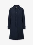 ASPESI Women's Vellutata Cotton Blend Coat Blue