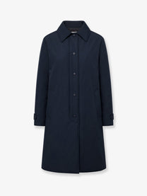 ASPESI Women's Vellutata Cotton Blend Coat Blue