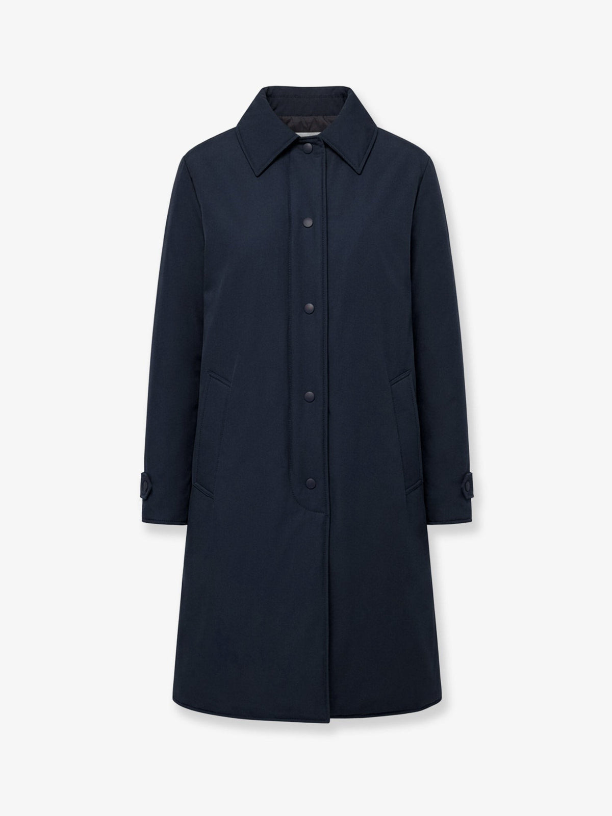 ASPESI Women's Vellutata Cotton Blend Coat Blue