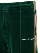 Casablanca Velour Joggers Green, view 4