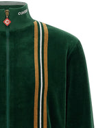 Casablanca Velour Sweatshirt Green, view 3