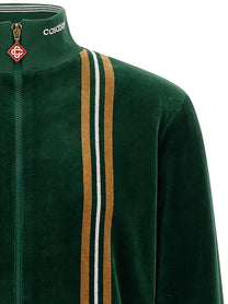 Casablanca Velour Sweatshirt Green, view 3