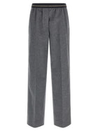 Miu Miu Velour Wool Pants Grey