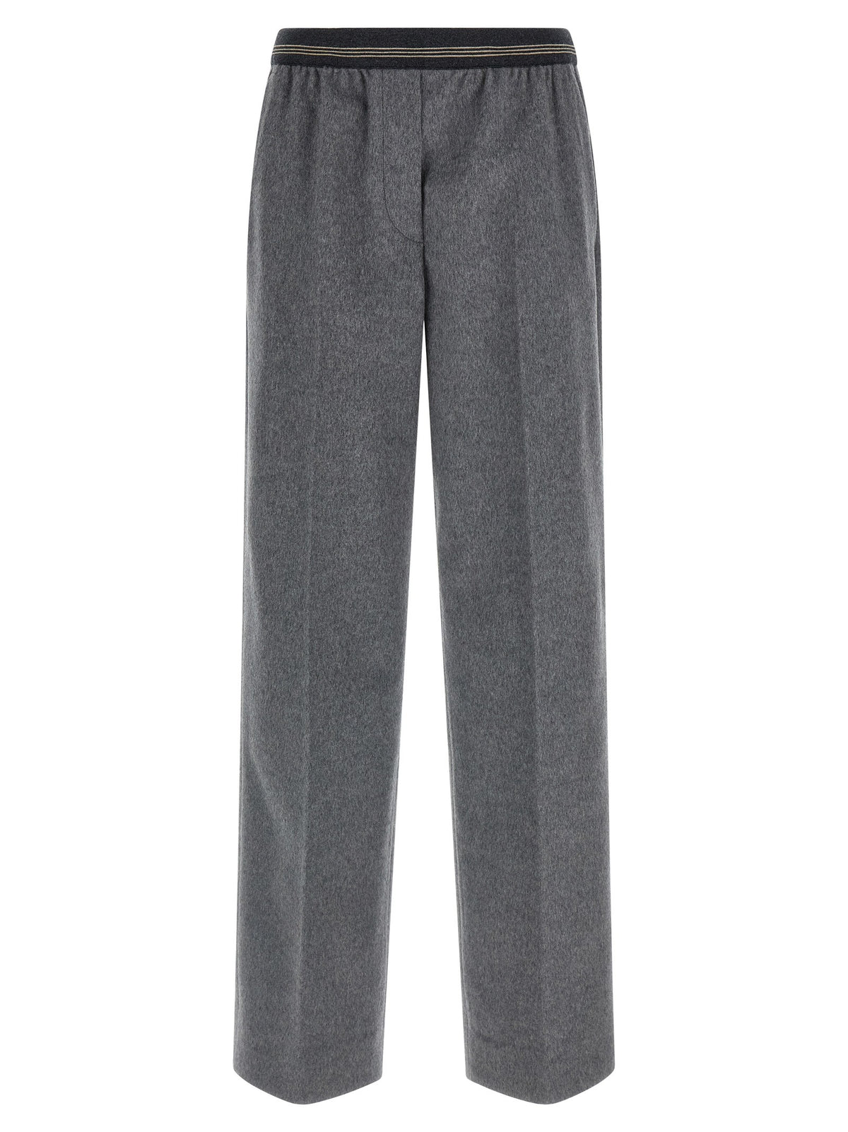 Miu Miu Velour Wool Pants Grey