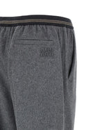Miu Miu Velour Wool Pants Grey, view 4