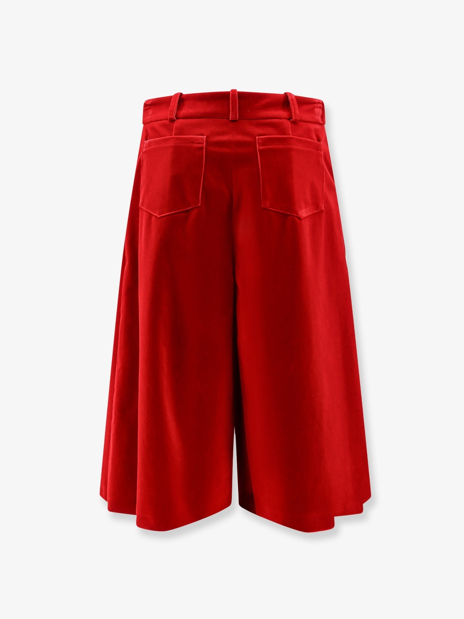Actualee Women's Velvet Bermuda Shorts Red