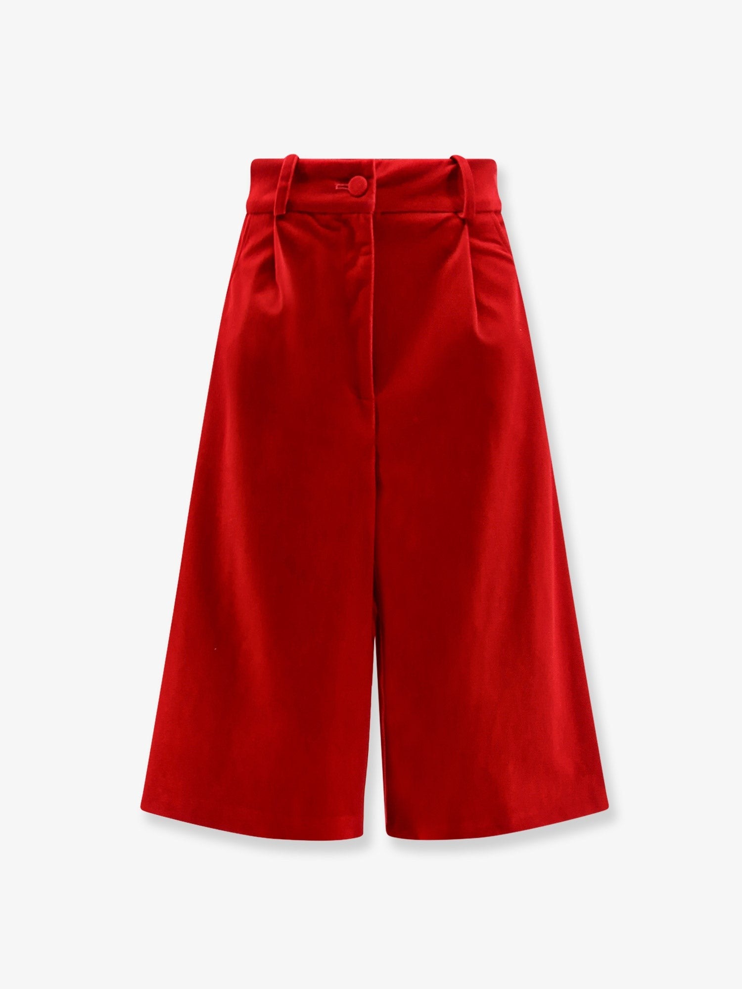 Actualee Women's Velvet Bermuda Shorts Red
