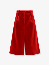 Actualee Women's Velvet Bermuda Shorts Red