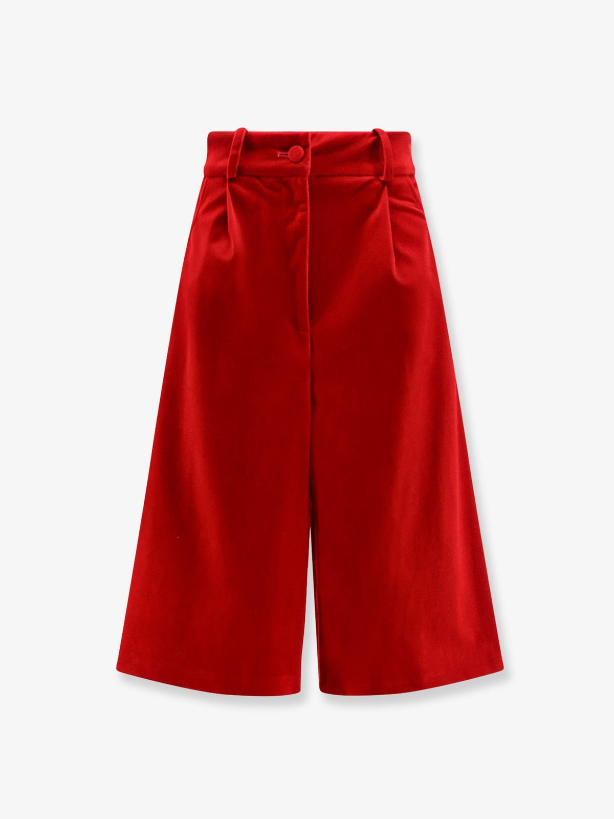 Actualee Women's Velvet Bermuda Shorts Red