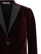 Pal Zileri Velvet Blazer Red, view 3
