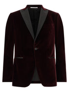 Pal Zileri Velvet Blazer Red