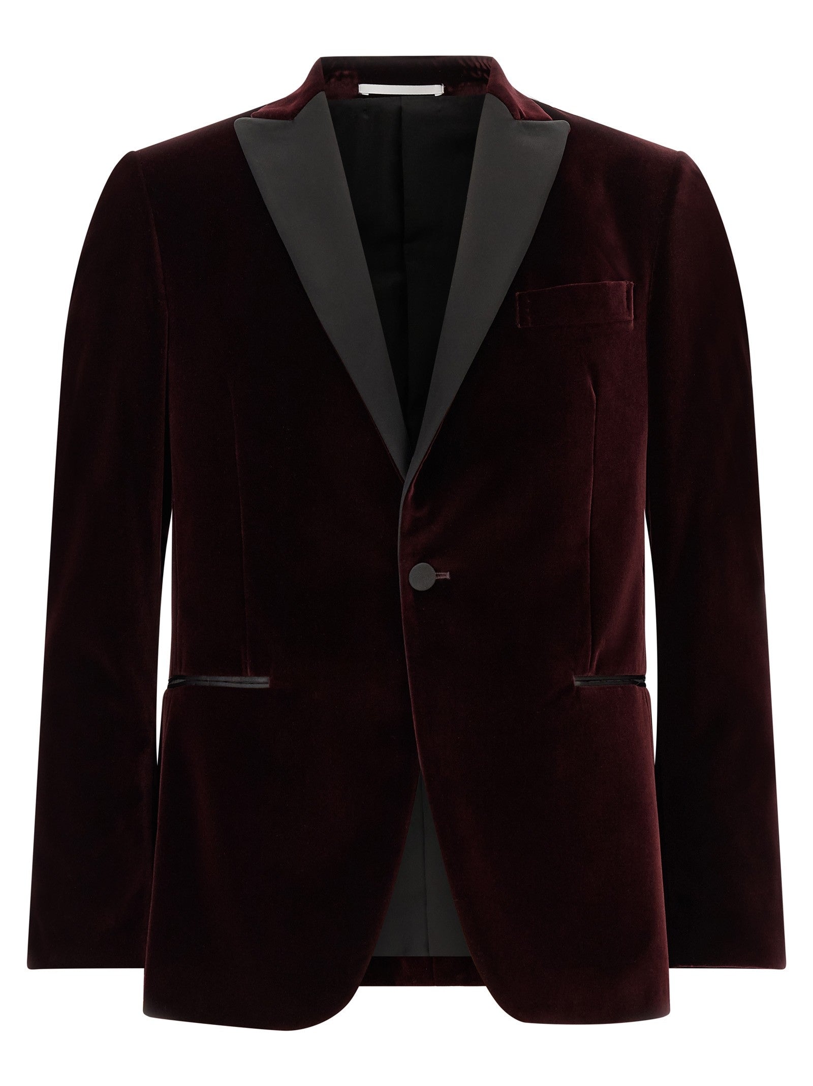 Pal Zileri Velvet Blazer Red