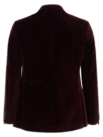 Pal Zileri Velvet Blazer Red