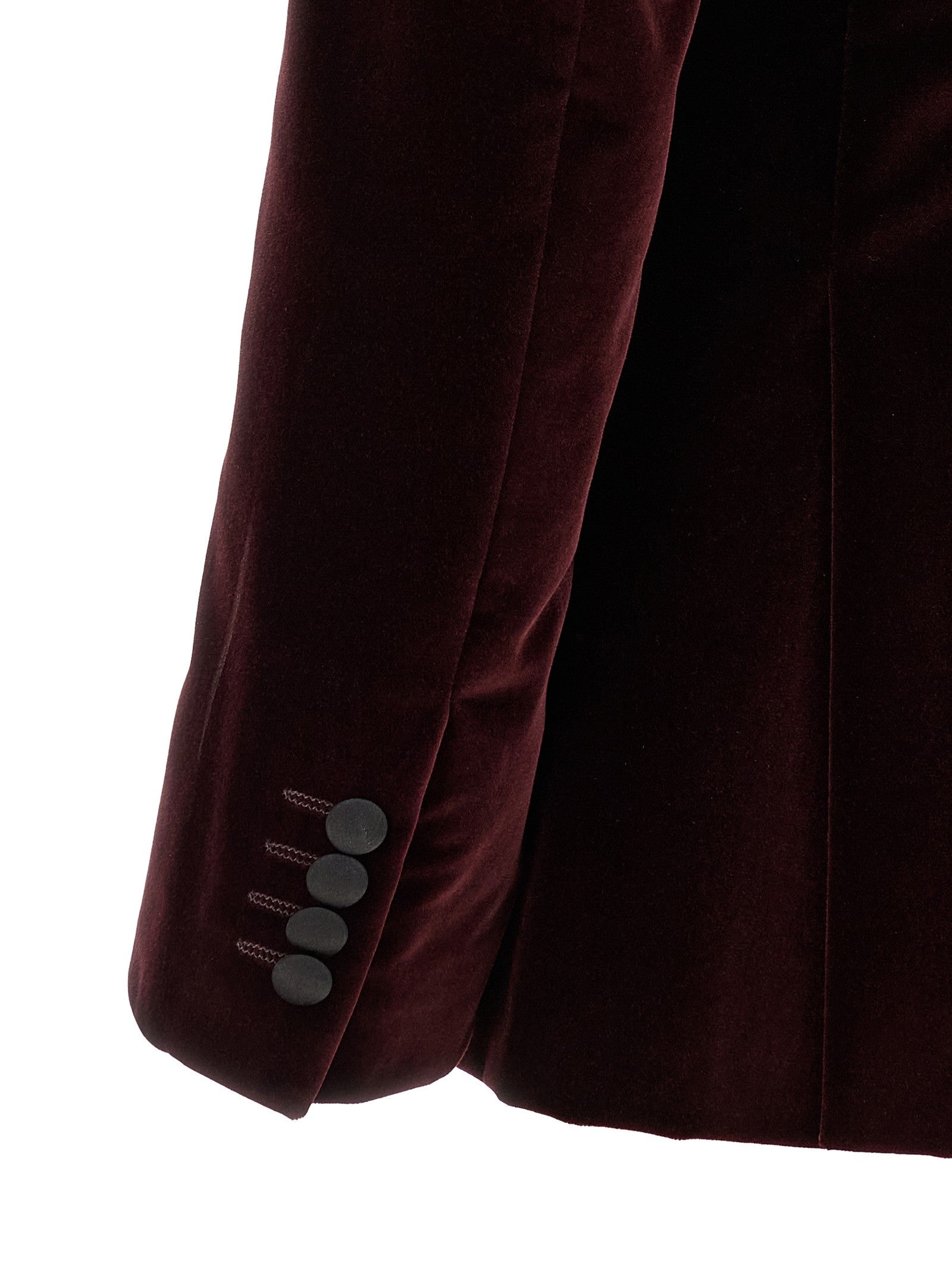 Pal Zileri Velvet Blazer Red