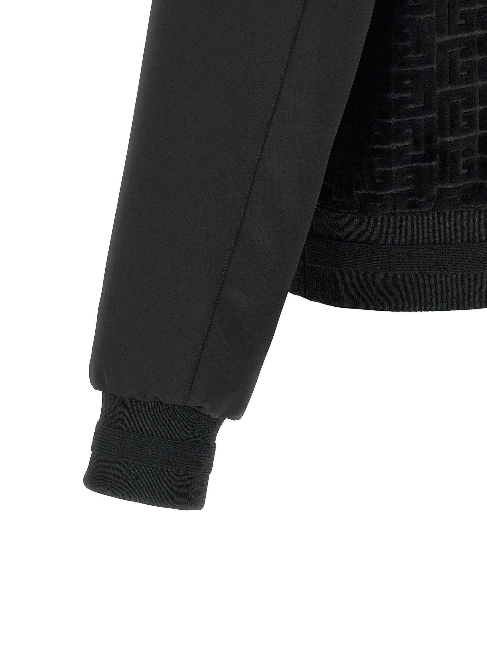 Balmain Velvet Bomber Jacket Black