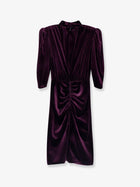 Actualee Women's Velvet Dress Purple, view 2