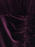 Actualee Women's Velvet Dress Purple, view 3