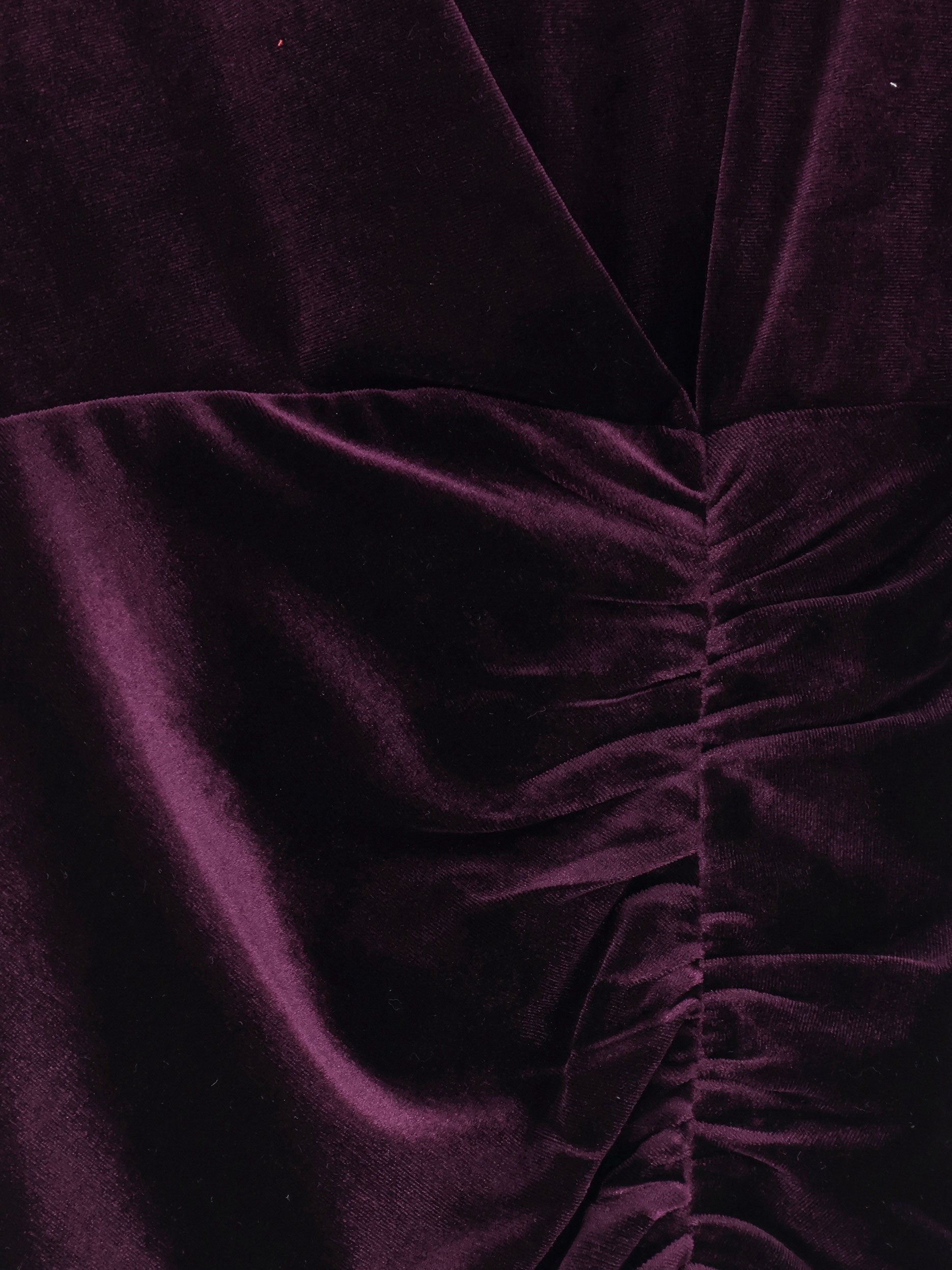Actualee Women's Velvet Dress Purple
