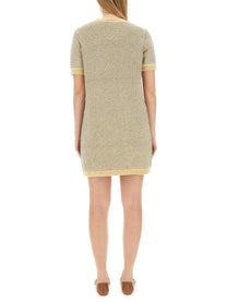 Tory Burch Women's Velvet Dress White, view 3