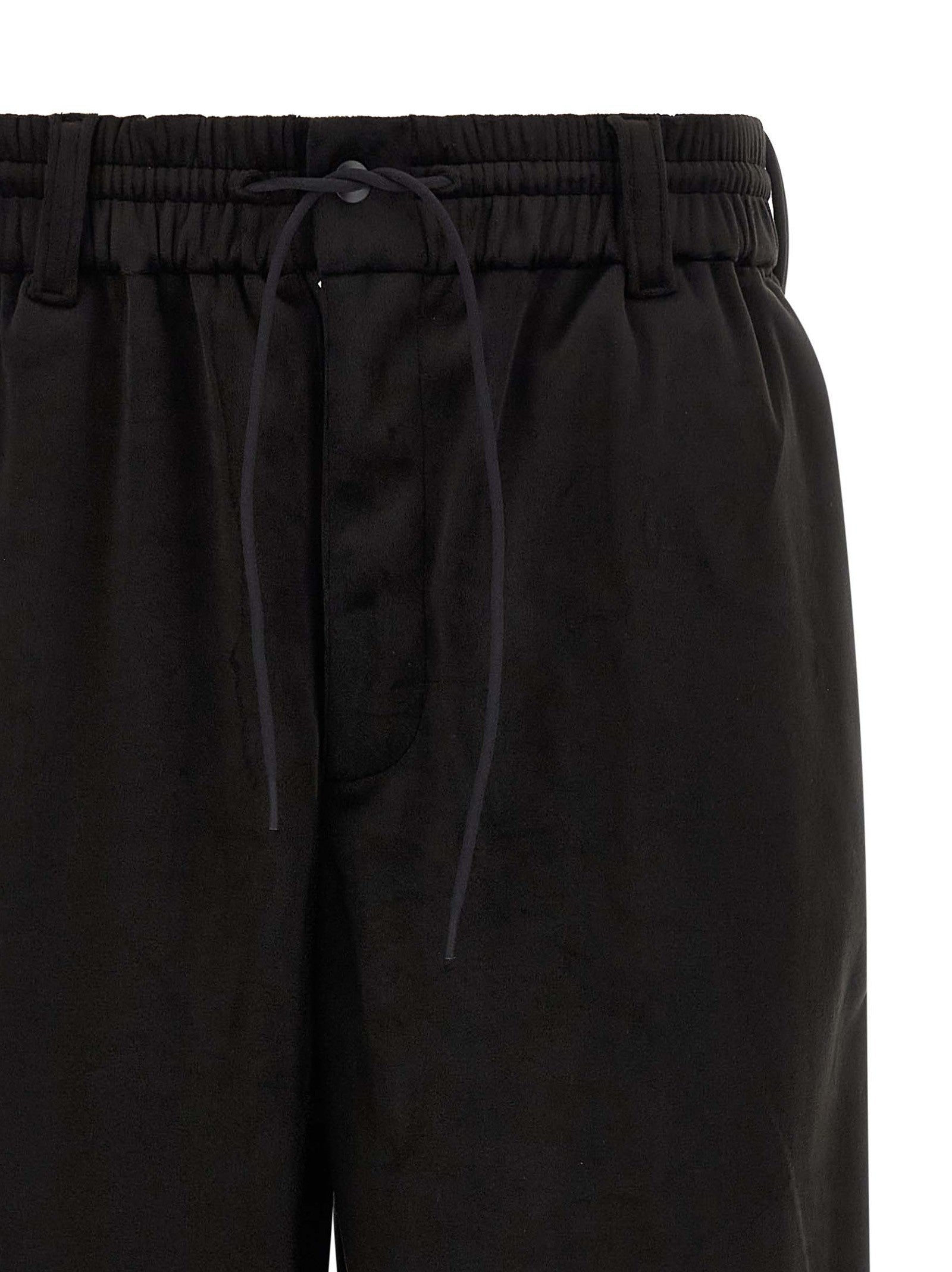 Y-3 Velvet Effect Joggers Black