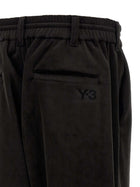 Y-3 Velvet Effect Joggers Black, view 4