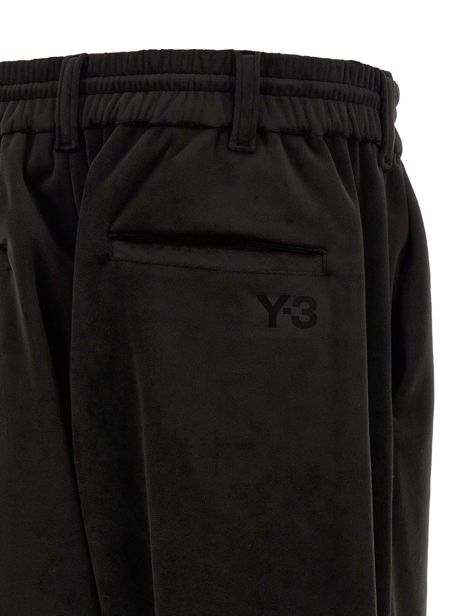 Y-3 Velvet Effect Joggers Black