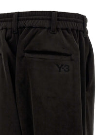 Y-3 Velvet Effect Joggers Black