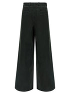Dries Van Noten Velvet Insert Jeans Green, view 2