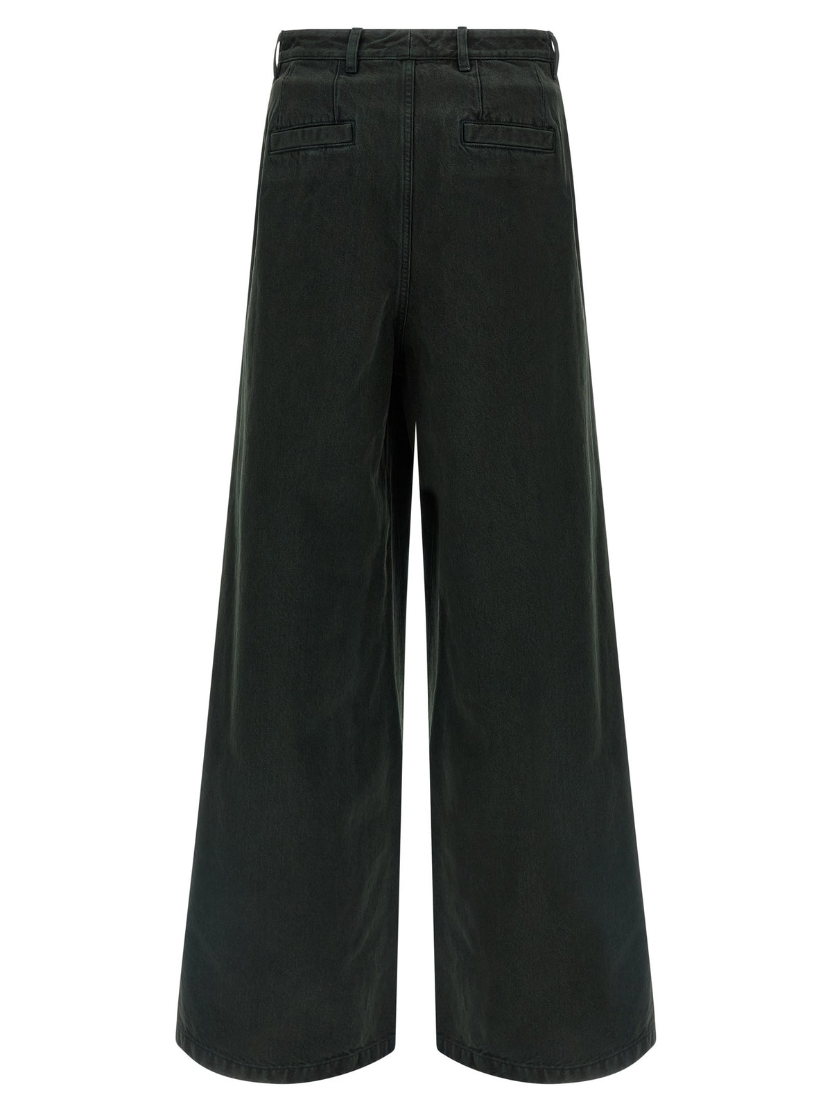 Dries Van Noten Velvet Insert Jeans Green, view 2
