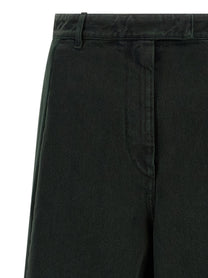 Dries Van Noten Velvet Insert Jeans Green