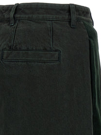 Dries Van Noten Velvet Insert Jeans Green