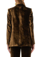 ETRO Women's Velvet Jacket Brown, view 3