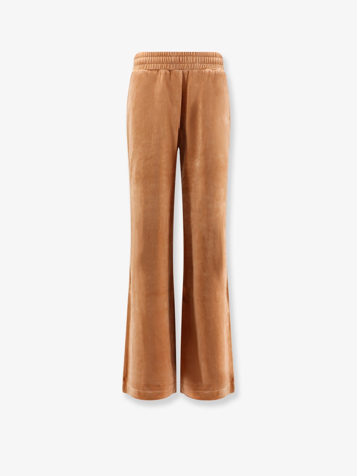 Chloé Women's Velvet Joggers Trousers Grey