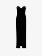 self-portrait Women's Velvet Long Dress Black, view 2