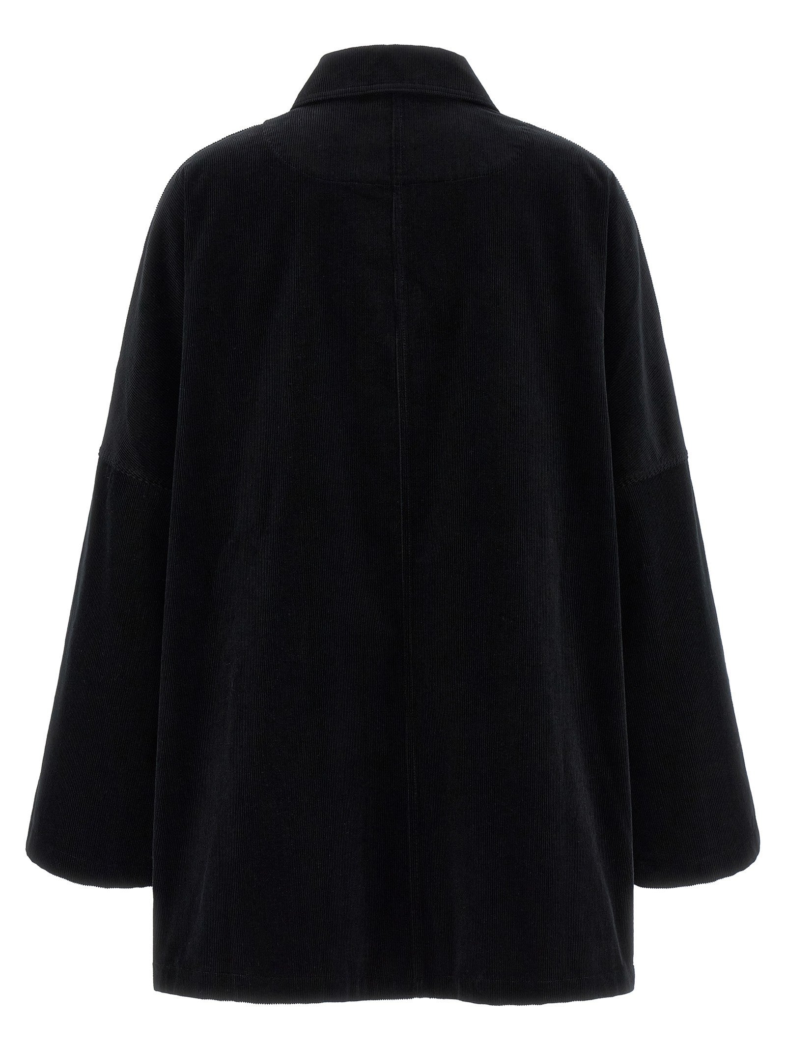 Toteme Velvet Overshirt Black