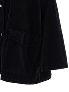 Toteme Velvet Overshirt Black, view 4