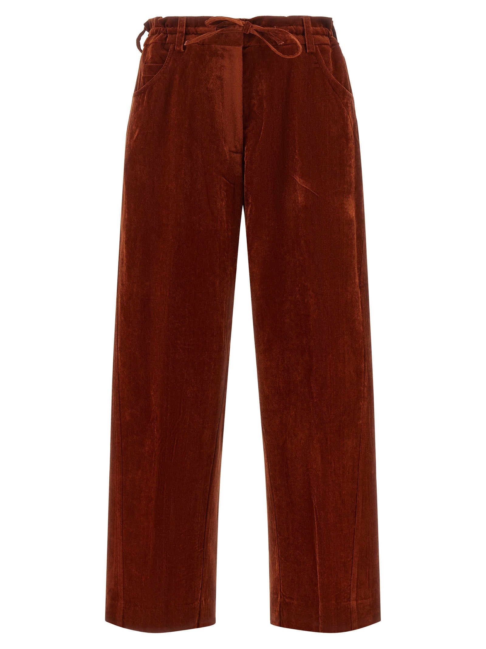 Nude Lucy Velvet Pants Red