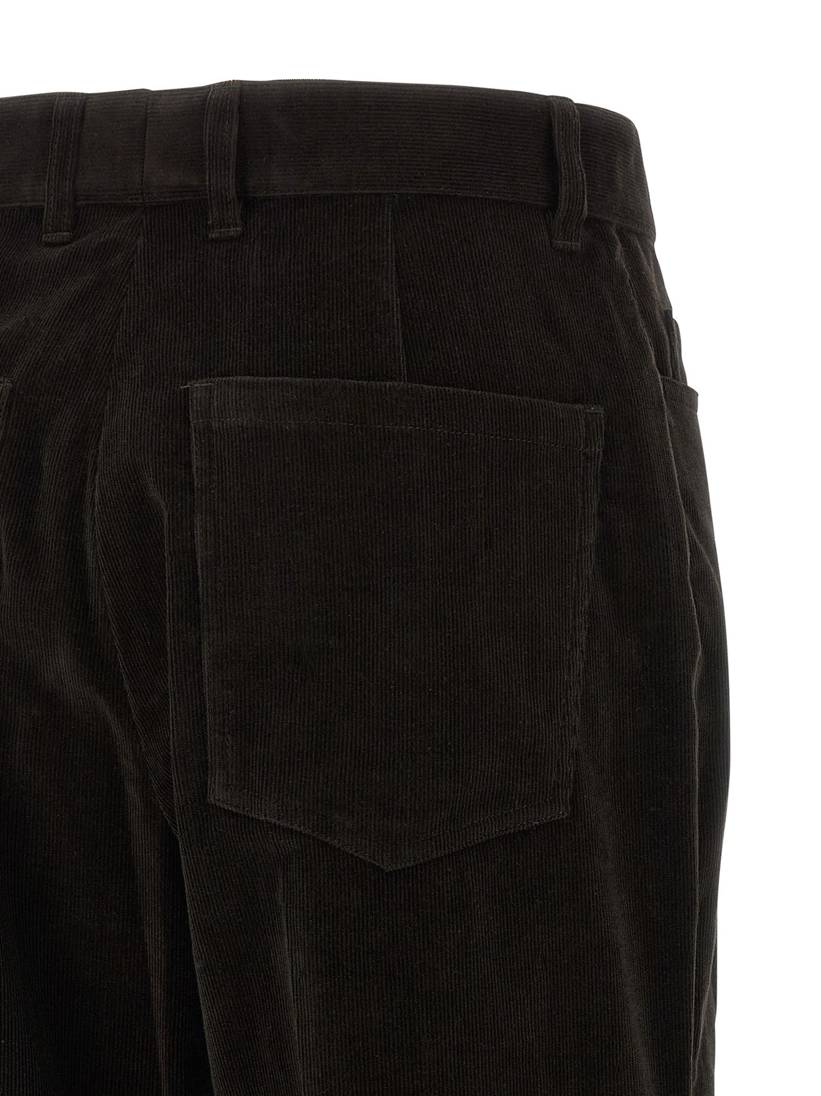 Ferragamo Velvet Pants Brown