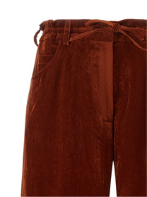 Nude Lucy Velvet Pants Red