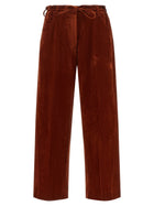 Nude Lucy Velvet Pants Red