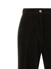 Ferragamo Velvet Pants Brown