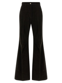 Ferragamo Velvet Pants Brown