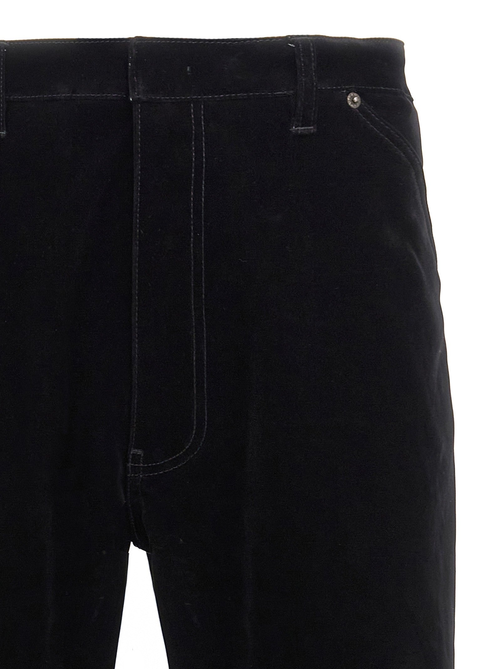 PRADA Velvet Pants Black