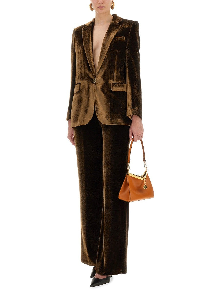Etro Women's Velvet Pants Brown